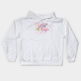 Whale  Pod Kids Hoodie